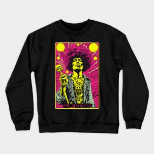 The Magician Classic Rocker Tarot Card Art Tee: Musical Alchemy Crewneck Sweatshirt